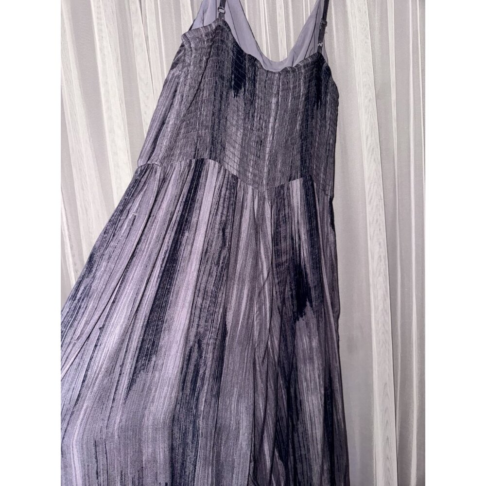 Soma Weekend Loungewear XL Gray Patterned Sleeveless Jumpsuit With Adjustable St - Picture 4 of 6
